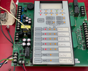 Edwards 3101237 E-FSC502 Fireshield FA Control Panel 120VAC w/o Transformer (Used)