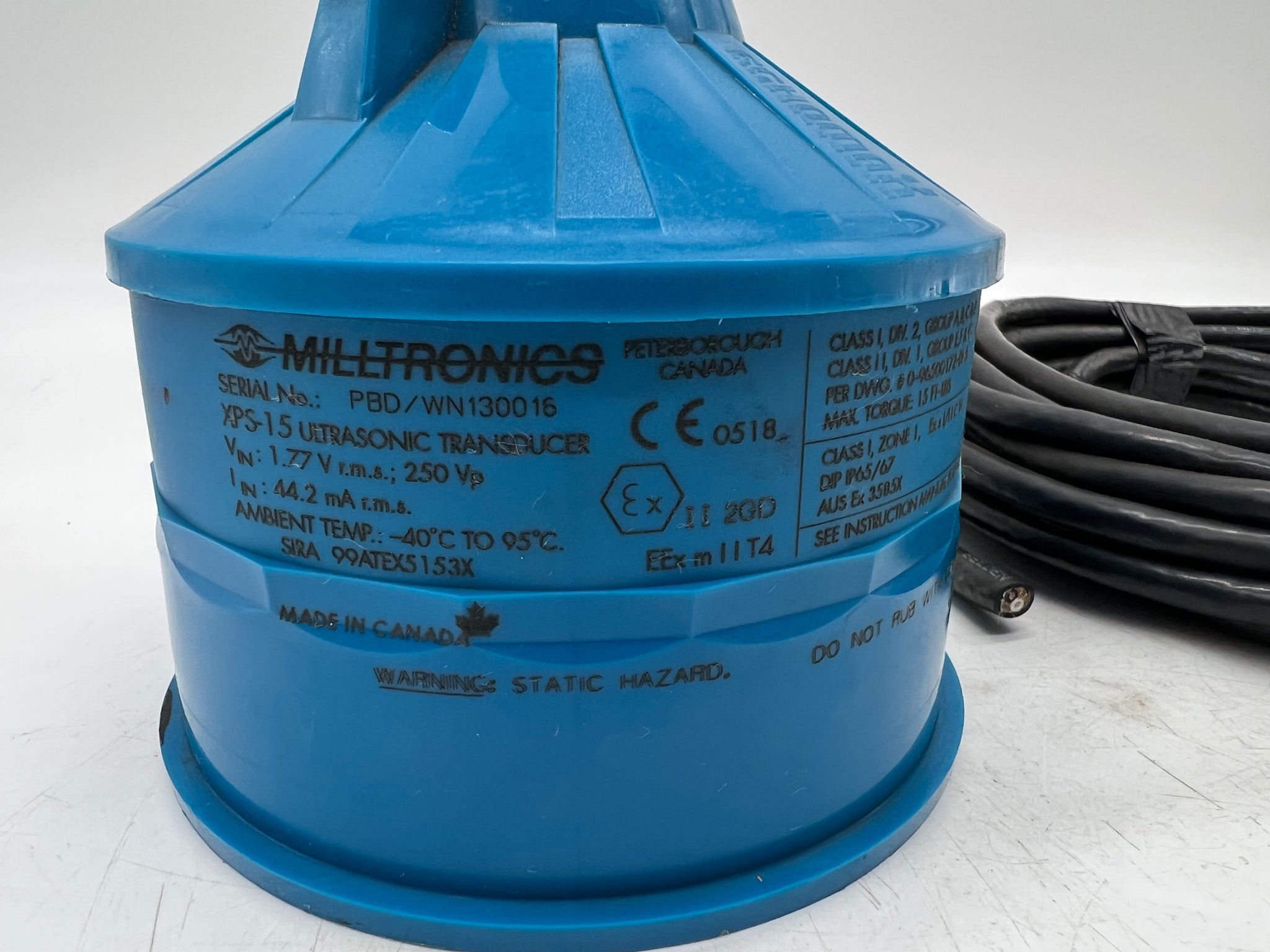 Miltronics Rotation Switch Siemens 7ML11180CA30 XPS-15 Milltronics Ultrasonic Transducer (Used ...