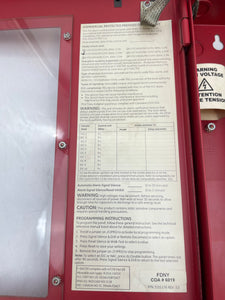 Edwards 3101237 E-FSC502 Fireshield FA Control Panel 120VAC w/o Transformer (Used)