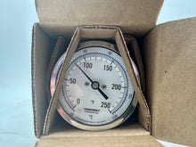 Load image into Gallery viewer, Ashcroft 30105427-9 Bimetal Thermometer, 0-250 Deg. F, 3&quot; Dial, 4&quot; Stem, 1/2&quot; NPT (New)