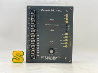 Russelectric 1060 Auto Synchronizer, 120VAC 50/60 Hz. (Used)