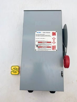 Eaton Cutler-Hammer DH261FRK Heavy Duty Safety Switch 30A 600VAC 3-Pole (Used)