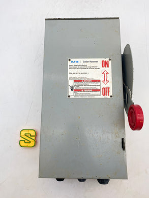 Eaton Cutler-Hammer DH221NRK Heavy Duty Safety Switch 30A 240VAC 3-Pole (Used)