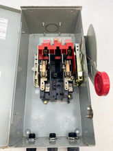 Load image into Gallery viewer, Eaton Cutler-Hammer DH221NRK Heavy Duty Safety Switch 30A 240VAC 3-Pole (Used)