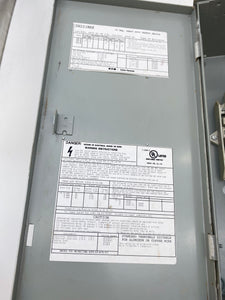 Eaton Cutler-Hammer DH221NRK Heavy Duty Safety Switch 30A 240VAC 3-Pole (Used)