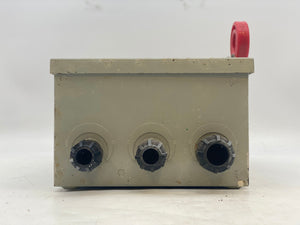 Eaton Cutler-Hammer DH221NRK Heavy Duty Safety Switch 30A 240VAC 3-Pole (Used)