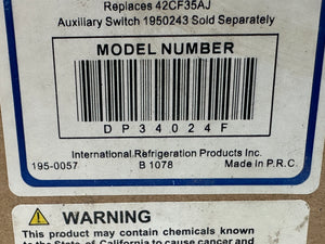 International Refrigeration Products DP34024F 3P-40A-24V Definite Purpose Contactor (New)