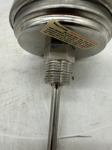 PIC Gauges B3B2-RR Bimetal Thermometer, 3" Dial, 50-550 F&C, 2.5" Stem, SS (New)