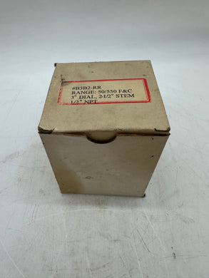 PIC Gauges B3B2-RR Bimetal Thermometer, 3