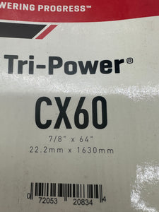 Gates CX60 Tri-Power Molded Notch V-Belt, 7/8” x 64” (New)