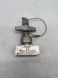 DMP MPL2525A Manual Needle Valve, SS, 6000psi, 1/4" FNPT (No Box)