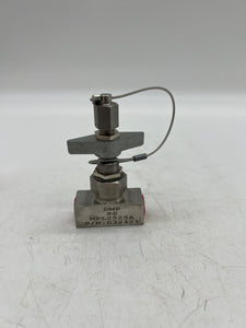 DMP MPL2525A Manual Needle Valve, SS, 6000psi, 1/4" FNPT (No Box)