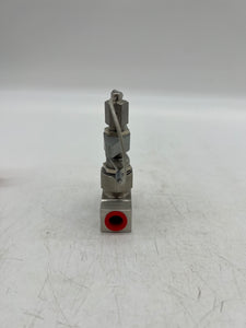 DMP MPL2525A Manual Needle Valve, SS, 6000psi, 1/4" FNPT (No Box)
