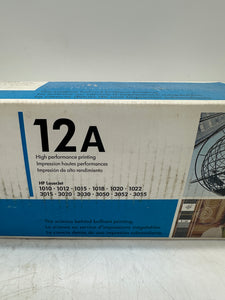 HP Q2612A 12A LaserJet Black Ink Printer Cartridge (Open Box)