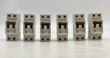 Load image into Gallery viewer, Siemens 5SX22-C2 Circuit Breaker 4A 400VAC *Lot of (6)* (Used)