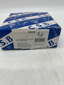 CSB Int'l Products 225CP 20-Gauge P-Trap w/ Cast Elbow IPS, 1-1/4" *Lot of (4)* (New)