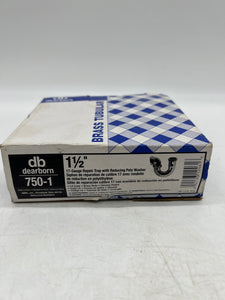 Dearborn 750-1 P-Trap w/ Reducing Poly Washer, 17-Gauge, Chrome *Lot of (3)* (New)