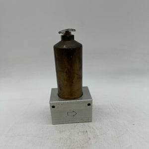 Rexroth R417000237 Compressed Air Filter, Brass, 1/2", 40 Bar (No Box)