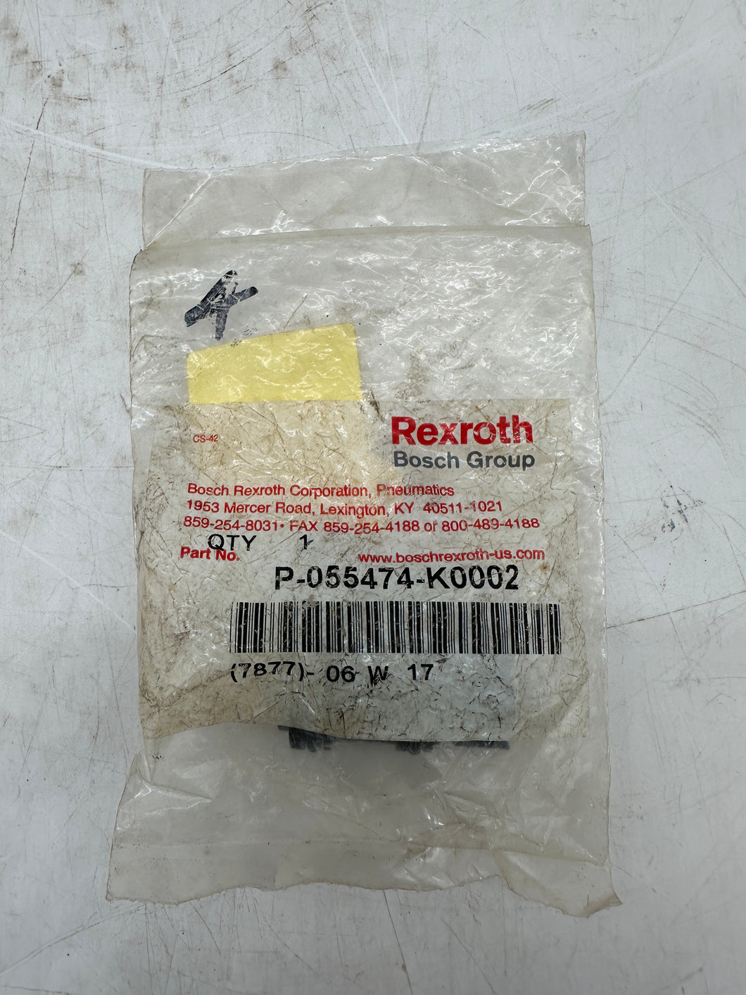 Rexroth R431003743 P-055474-K0002 Repair Kit, 3-Way Pilotair 'A' Cartridge Valve (New)