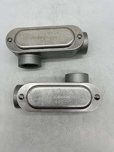 Crouse-Hinds LR49 Conduit Outlet Body w/ Cover 1-1/4" *Box of (2)* (Open Box)