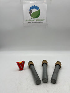 COR-IN 1" X 6" Complete Zinc Pencil Anode w/ Brass Plug *Lot of (3)* (No Box)