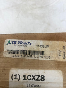 TB Woods L11038MM L110 X 38MM L-Jaw Hub *Lot of (2)* (Open Box)