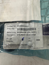 Load image into Gallery viewer, MTU Mercedes-Benz 4039900201 Cylinder Head Stud 15x2x109mm *Bag of (6)* (Open Box)