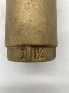 Everbilt EBCV125NL 1-1/4" Brass Check Valve, 200 LB, *Lot of (2)* (No Box)