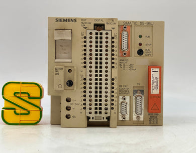 Siemens 6ES5095-8MA03 S5-95U Simatic PLC CPU Module, 24VDC (Used)