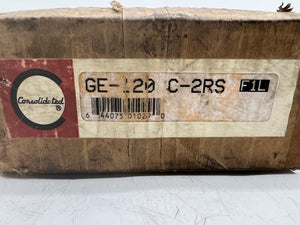 Consolidated Bearings GE-120 C-2RS Sealed Spherical Plain Bearing (New)