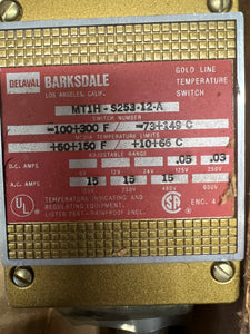 Barksdale MT1H-S253-12-A Temperature Switch (Open Box)