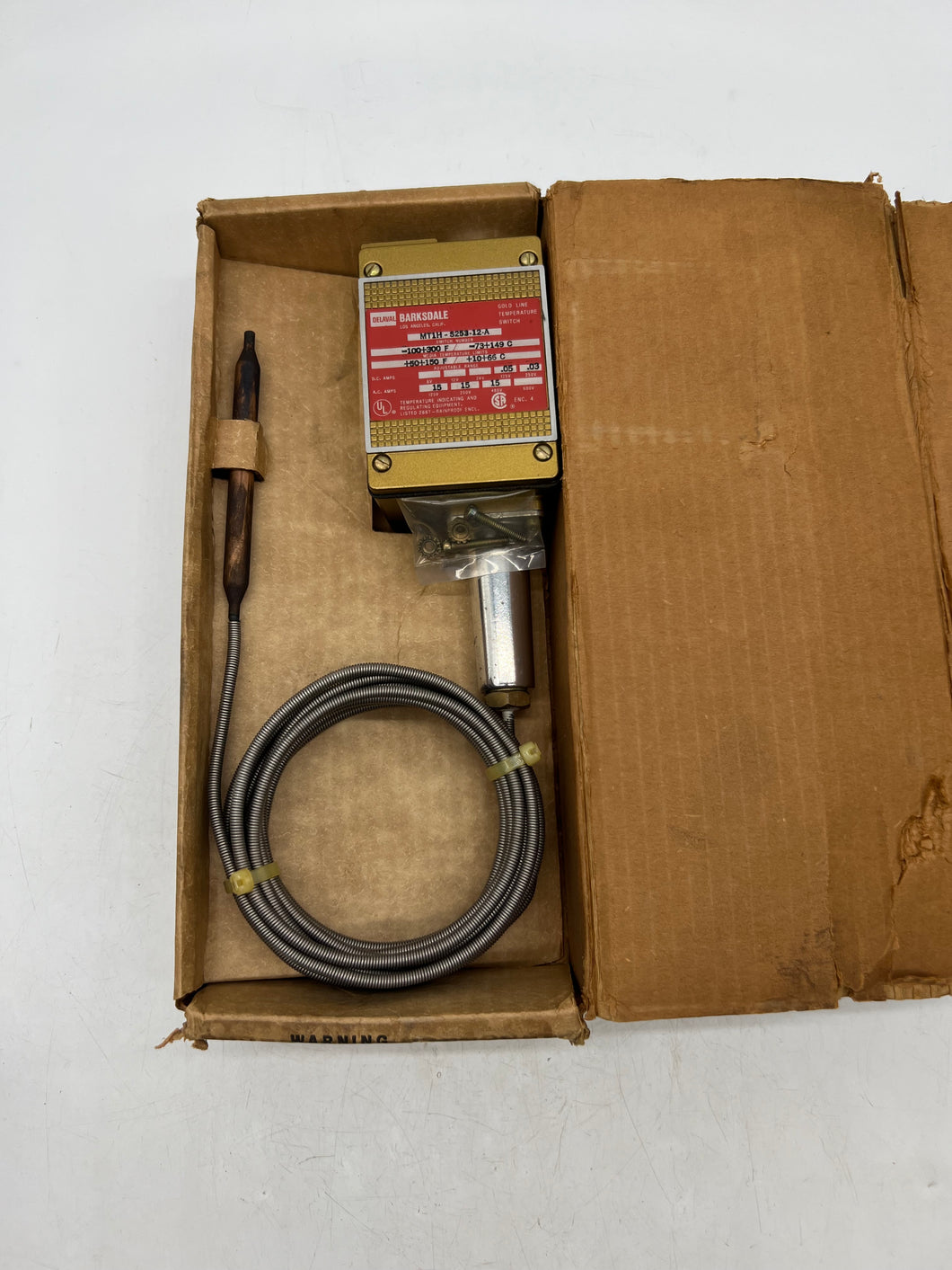 Barksdale MT1H-S253-12-A Temperature Switch (Open Box)