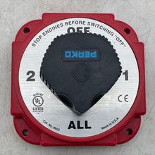Load image into Gallery viewer, Perko 8603 Heavy Duty Battery Selector Switch w/ Alternator Field Disconnect (Used)
