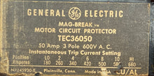 Load image into Gallery viewer, GE TEC36050 Circuit Breaker 50A 3P 600VAC (Used)