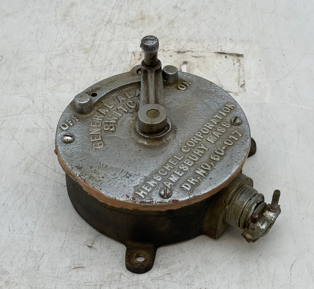 Henschel 60-017 General Alarm Switch, Bronze (Used)