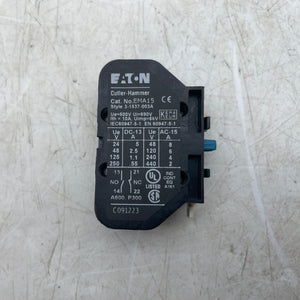 Eaton Cutler-Hammer EMA15 Auxiliary Contact, 1NO/1NC (Used)