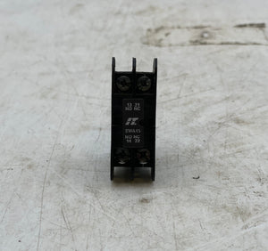 Eaton Cutler-Hammer EMA15 Auxiliary Contact, 1NO/1NC (Used)