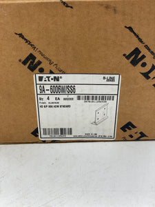 Eaton 9A-6006W/SS6 B-Line Mid-Span Splice Plate, Aluminum *(2) Boxes of (4) Pairs* (Open Box)