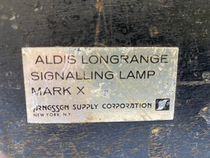 Arnessen Supply Corp Aldis Signaling Lamp Mark X w/ Carrying Case (Used)