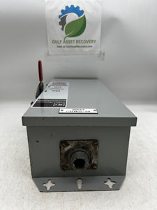 Cutler-Hammer RGDN100 Type 3R Enclosure w/ GC2060 60A Circuit Breaker (Used)