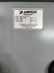 La Marche A12B-30-12V-A1-6L Constavolt Battery Charger, In/Out: 120VAC/12VDC (Used)