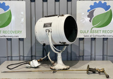 Load image into Gallery viewer, Perko 08840P2WHT Solar-Ray Searchlight, 12”, 120VAC w/ Lever Controller (Used)