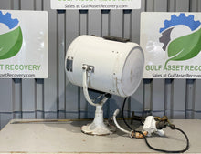 Load image into Gallery viewer, Perko 08840P2WHT Solar-Ray Searchlight, 12”, 120VAC w/ Lever Controller (Used)