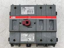 Load image into Gallery viewer, ABB OT 160E3 Disconnect Switch, Non-Fusible, 600VAC 125A 3PH (Used)