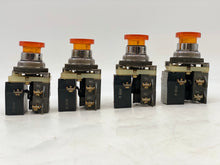 Load image into Gallery viewer, Westinghouse OT3PF Pushbutton Switch Amber Mushroom *Lot of (4)* (Used)