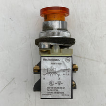 Load image into Gallery viewer, Westinghouse OT3PF Pushbutton Switch Amber Mushroom *Lot of (4)* (Used)