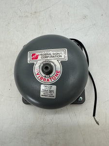 Federal Signal 504-120-1 A-4 Vibratone Bell, 4", Gray, 120VAC (Open Box)