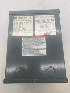 Square D 2S67F General Purpose Transformer, 2kVA, 220x440, 110/220 (Open Box)