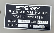 Load image into Gallery viewer, Sperry Marine Gyrocompass Static Inverter Unit (Used)