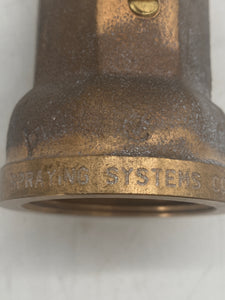 Spraying Systems Full Jet 1-1/4"H 190 WSQ Bronze Spray Nozzle (No Box)